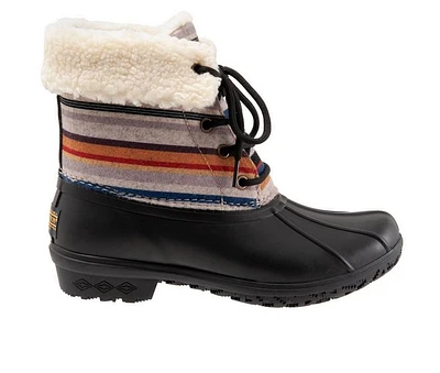 Women's Pendleton Bridger Stripe Duck Mid Rain Boots