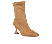 Women's Fashion to Figure Kia Wide Width Heeled Booties