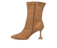 Women's Fashion to Figure Kia Wide Width Heeled Booties