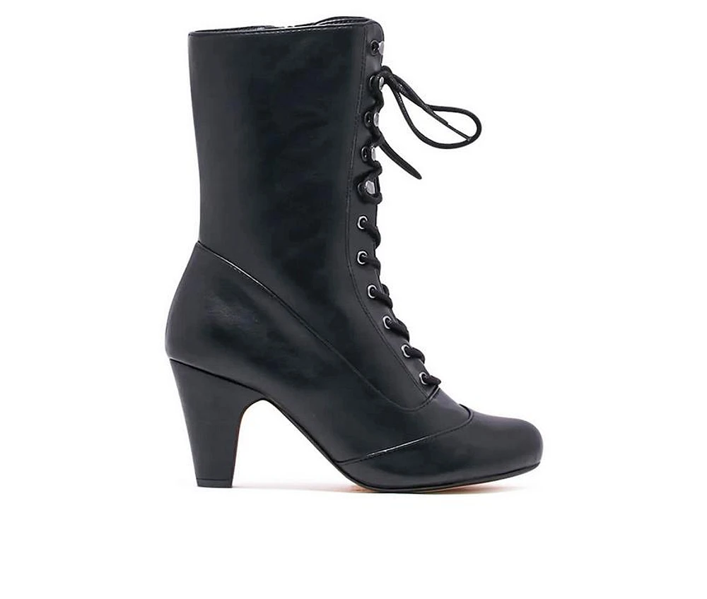 Women's Chelsea Crew Claire Lace Up Mid Calf Booties