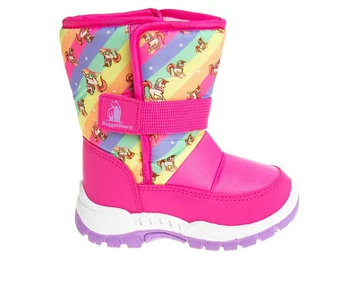 Girls' Rugged Bear Little Kid & Big Rainblocks Winter Boots