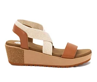 Women's Yellow Box Maldive Wedge Sandals