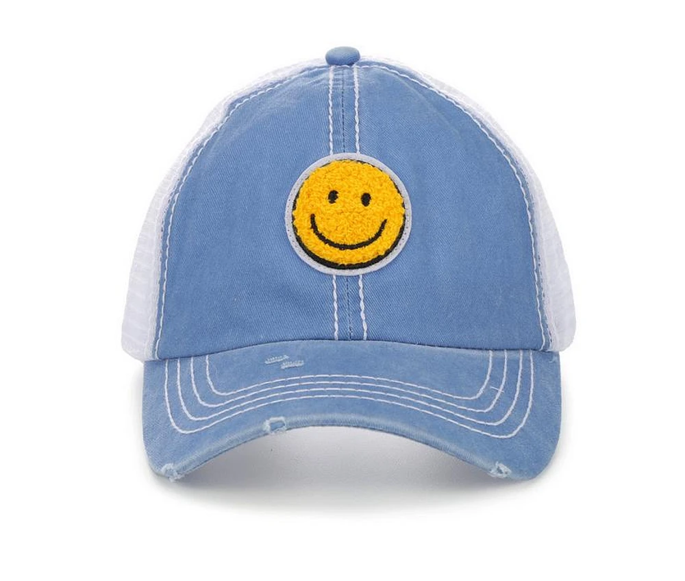 David and Young Smiley Face Trucker Cap