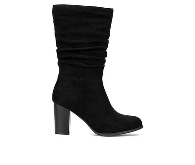 Women's New York and Company Amena Mid Calf Heeled Boots