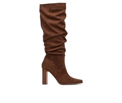 Women's New York and Company Damaris Knee High Heeled Boots