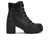 Women's Nine West Quona Heeled Combat Booties