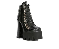 Women's London Rag Boogie Platform Lace Up Booties