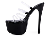 Women's London Rag Up Platform Stiletto Sandals