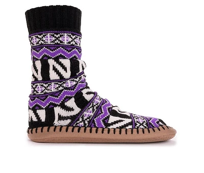 MUK LUKS Game Day Northwestern Wildcats Slipper Socks