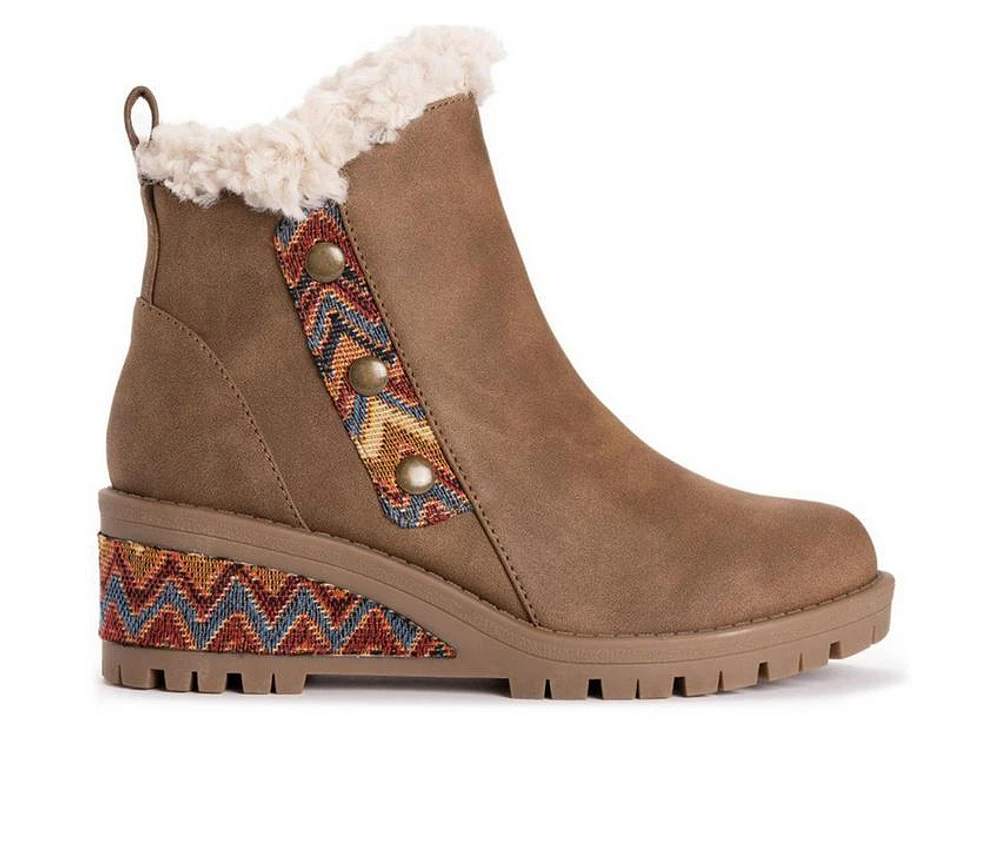 Women's MUK LUKS Norway Halden Wedge Booties