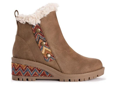 Women's MUK LUKS Norway Halden Wedge Booties