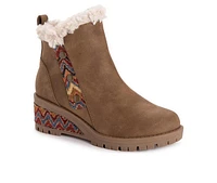 Women's MUK LUKS Norway Halden Wedge Booties