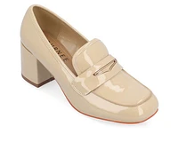 Women's Journee Collection Liyla Block Heel Loafers