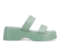 Women's Journee Collection Veradie Wedge Sandals