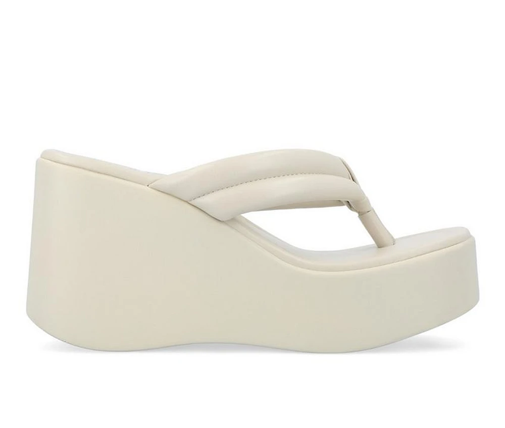 Women's Journee Collection Sharenne Platfrom Wedge Flip-Flops