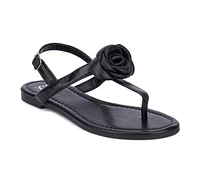 Women's New York and Company Rosette Sandals