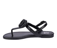 Women's New York and Company Rosette Sandals