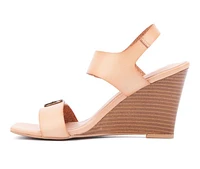 Women's New York and Company Velma Wedge Sandals