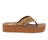 Women's Yellow Box Blaine Platform Flip-Flops