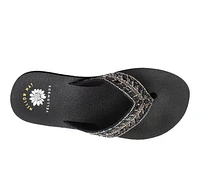 Women's Yellow Box Brandy Platform Flip-Flops