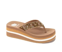 Women's Yellow Box Kania Flip-Flops