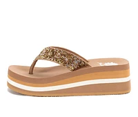 Women's Yellow Box Kania Flip-Flops