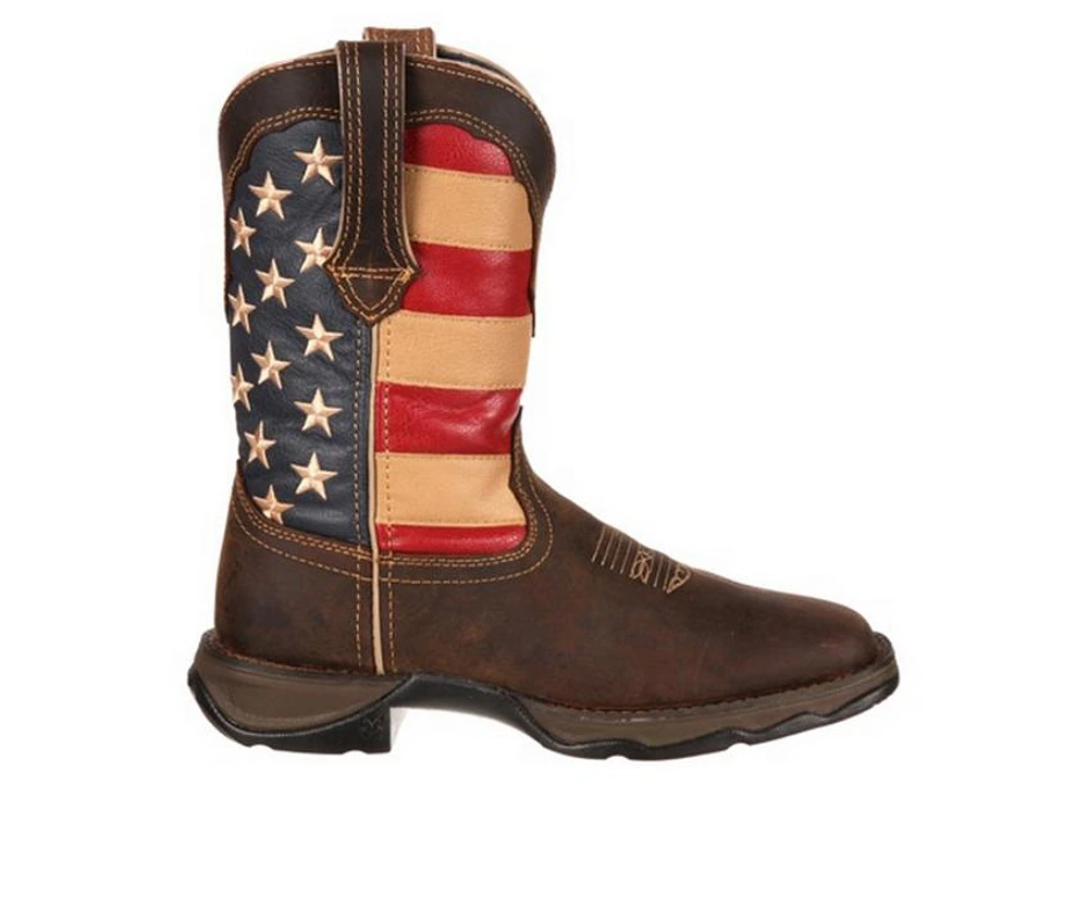 Women's Durango Patriotic Pull On Western Flag Cowboy Boots