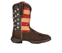 Women's Durango Patriotic Pull On Western Flag Cowboy Boots