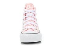 Girls' Converse Little Kid Chuck Taylor Lift Polka Doodle Preschool Sneakers