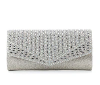 Four Seasons Handbags Rhinestone Envelope