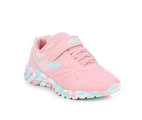 Girls' Fila Little Kid & Big Galaxia 4 Strap Mash Running Shoes