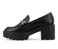 Women's Journee Collection Keeziah Chunky Heeled Loafers