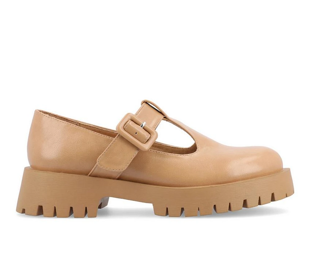 Women's Journee Collection Suvi Chunky T-Strap Mary Janes