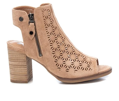 Women's Xti Val Block Heel Peep Toe Booties