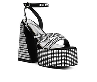 Women's London Rag Lustrous Platform Dress Sandals