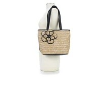 Bueno Of California FLOWER STRAW TOTE Handbag