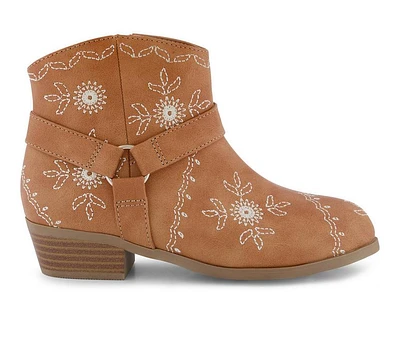 Girls' Jessica Simpson Little Kid & Big Layla Embroidered Ankle Booties