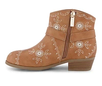 Girls' Jessica Simpson Little Kid & Big Layla Embroidered Ankle Booties