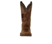 Men's Durango Rebel Distressed Flag Embroidery Western Boots