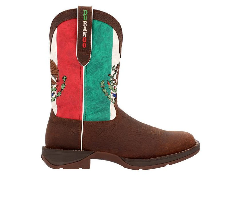 Men's Durango Rebel Steel Toe Mexico Flag Western Work Boots