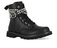 Women's Gotta Flurt Lani Black Combat Boots