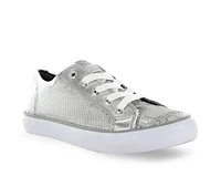 Girls' Gotta Flurt Little Kid & Big Disco II Low Top Sequin Dance Sneaker