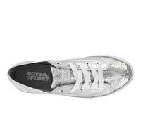 Girls' Gotta Flurt Little Kid & Big Disco II Low Top Sequin Dance Sneaker