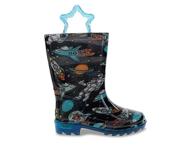 Boys' Western Chief Little Kid Silly Space Lighted Rain Boots