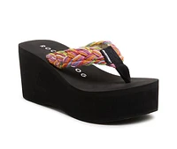 Women's Rocket Dog Crush Braid Wedge Flip-Flops