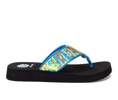 Women's Yellow Box Flant Flip-Flops