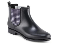 Women's Henry Ferrara Marsala-Houndstooth Rain Boots