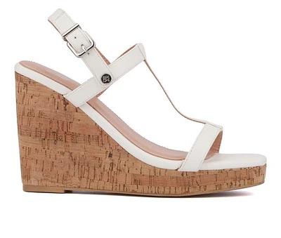 Women's New York and Company Aimee Wedge Sandals