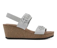 Women's White Mountain Pretreat Platform Wedge Sandals