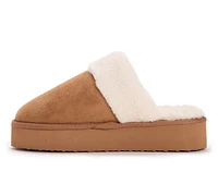 MUK LUKS Microsuede Platform Scuff Slipper